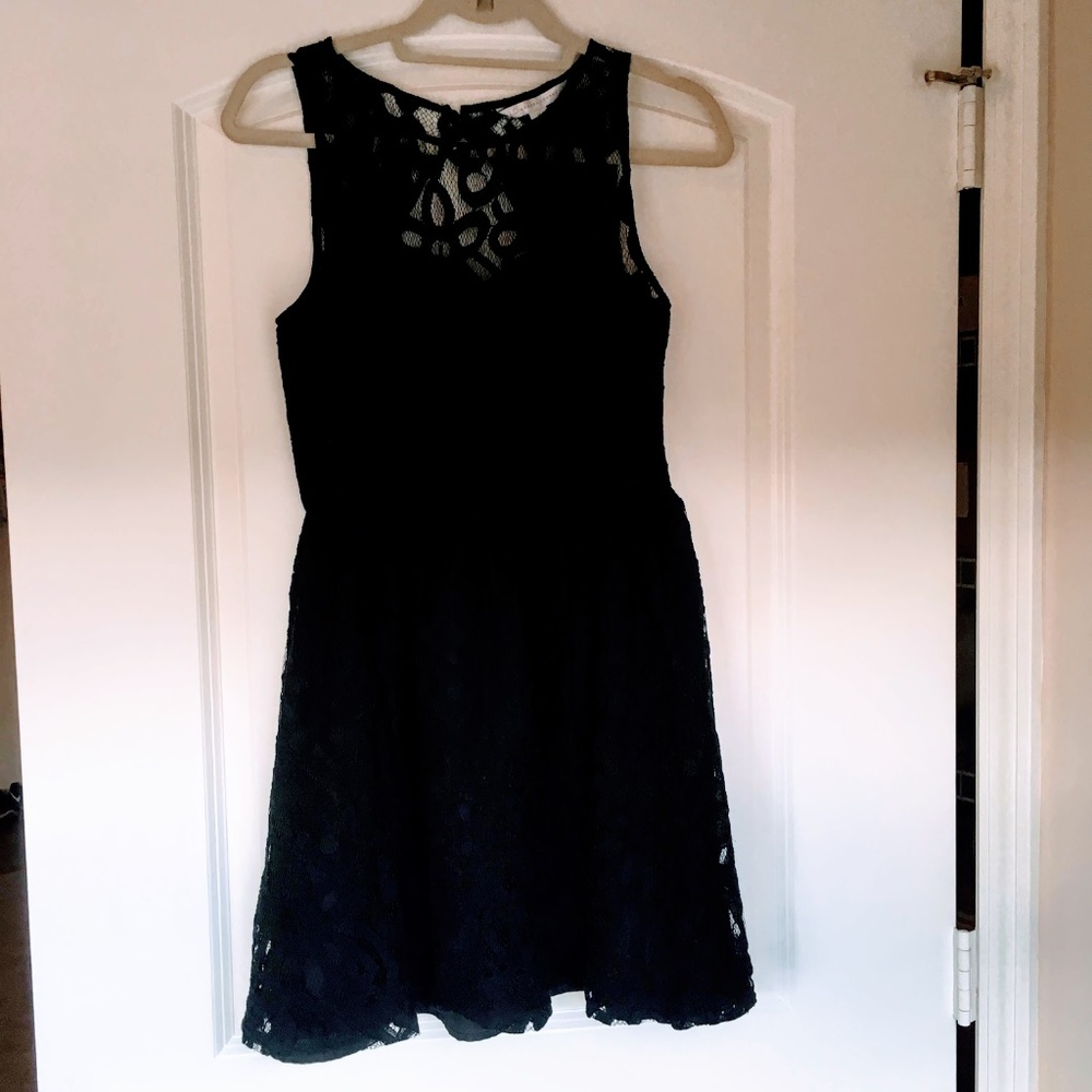 Lauren Conrad Black Lace Dress